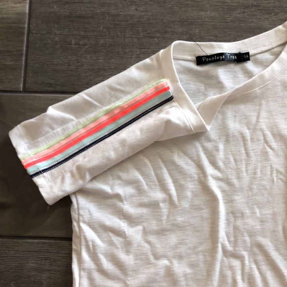 Girls Penelope Tree Short Sleeve Crop Top - Picture 3 of 4